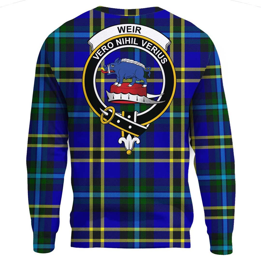 Weir Modern Tartan Crest Sweatshirt