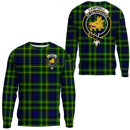 Campbell of Breadalbane Modern Tartan Crest Sweatshirt