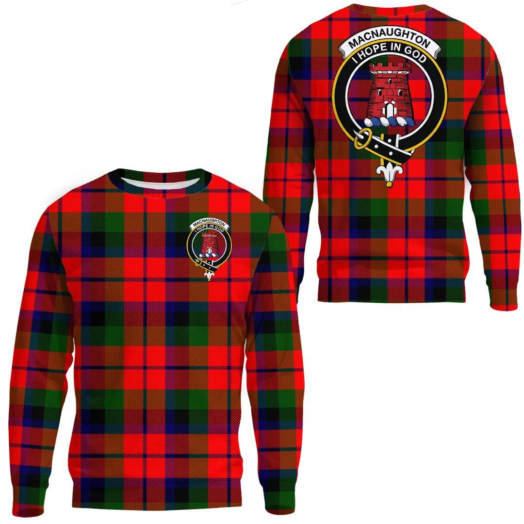 MacNaughton Modern Tartan Crest Sweatshirt
