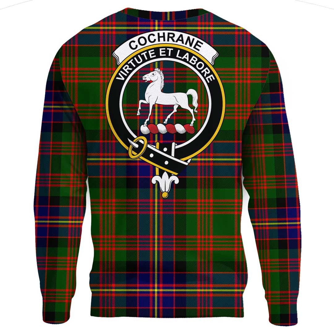 Cochrane Modern Tartan Crest Sweatshirt