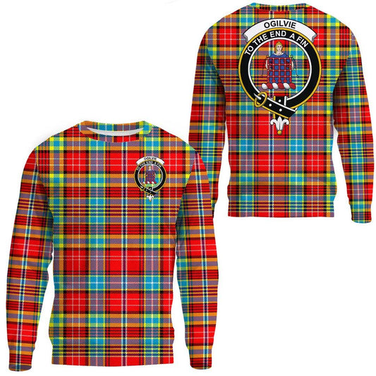 Ogilvie Hunting Ancient Tartan Crest Sweatshirt