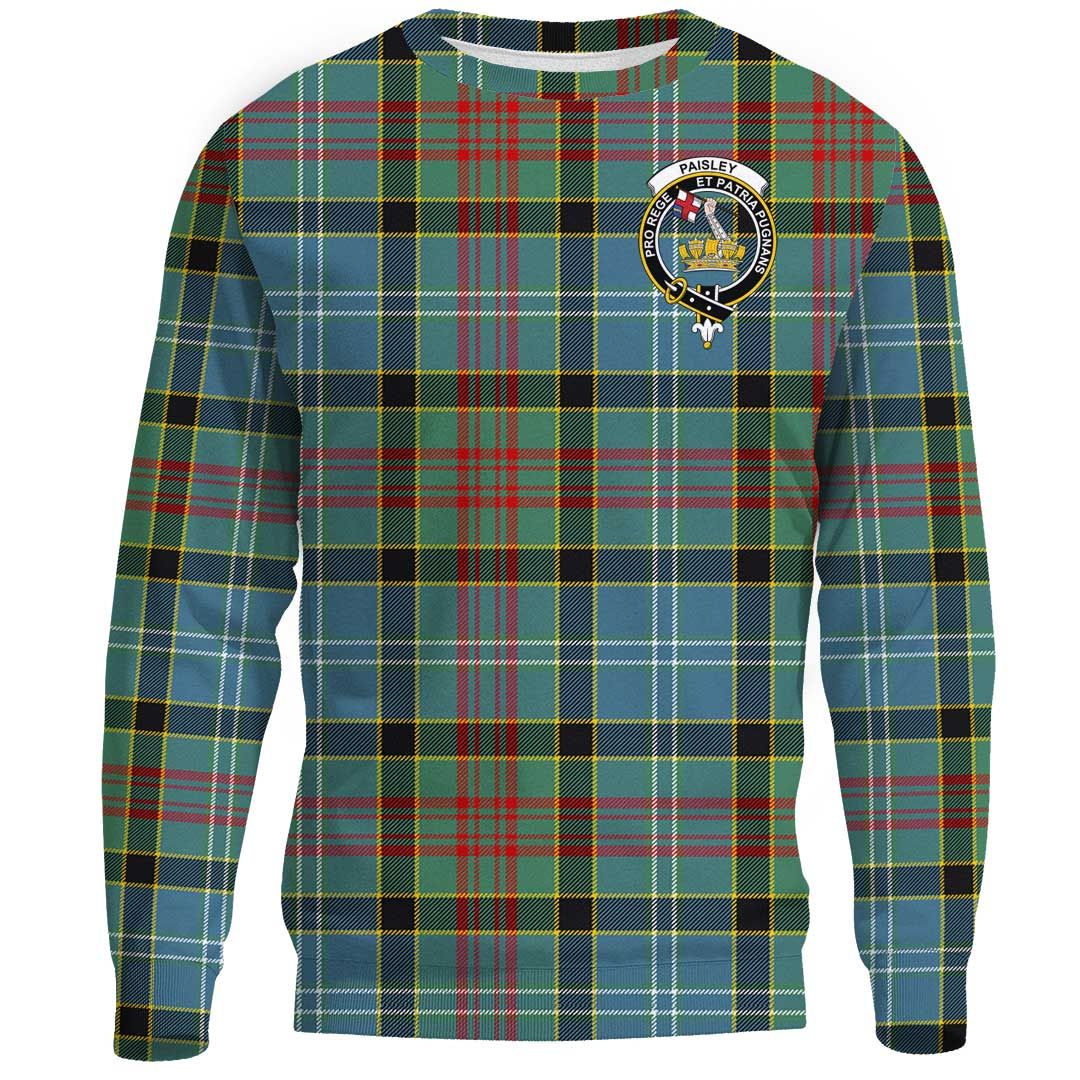 Paisley District Tartan Crest Sweatshirt