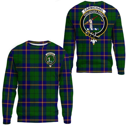 Carmichael Modern Tartan Crest Sweatshirt