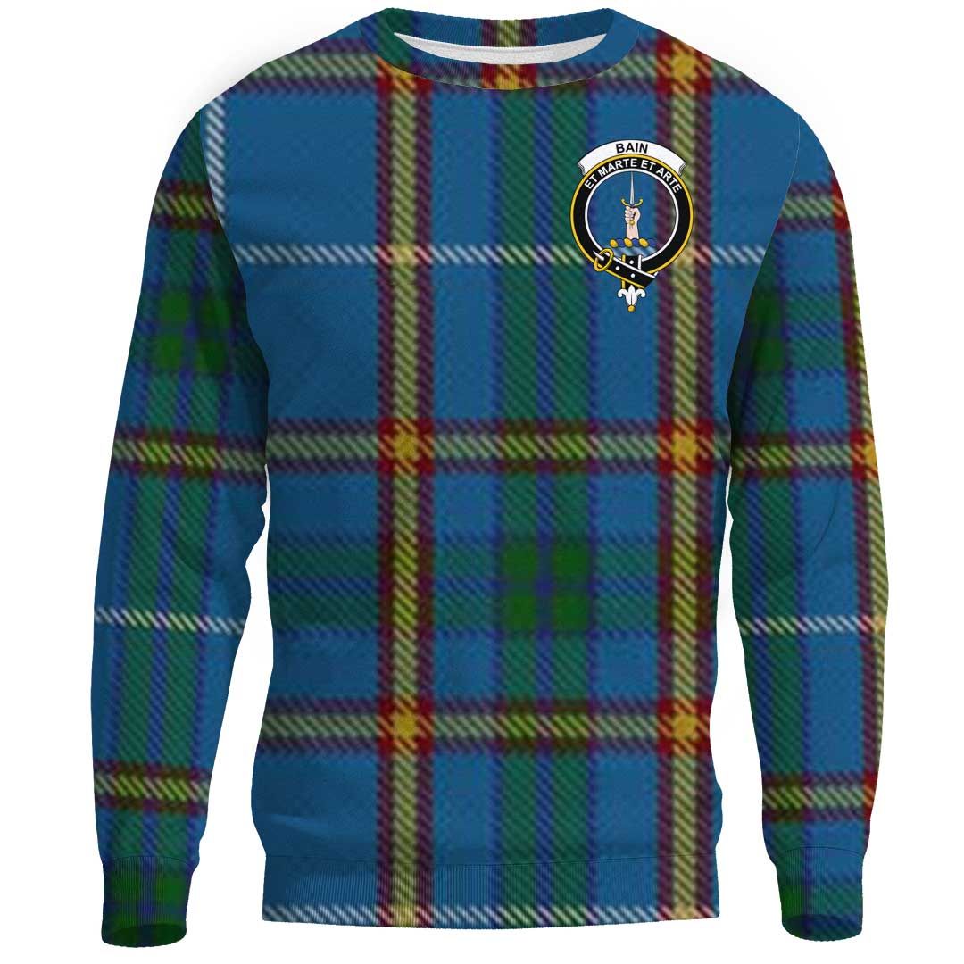 Bain Tartan Crest Sweatshirt
