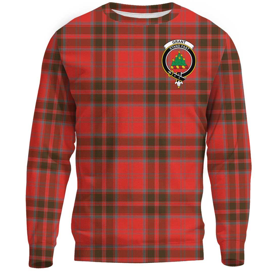 Grant Weathered Tartan Crest Sweatshirt