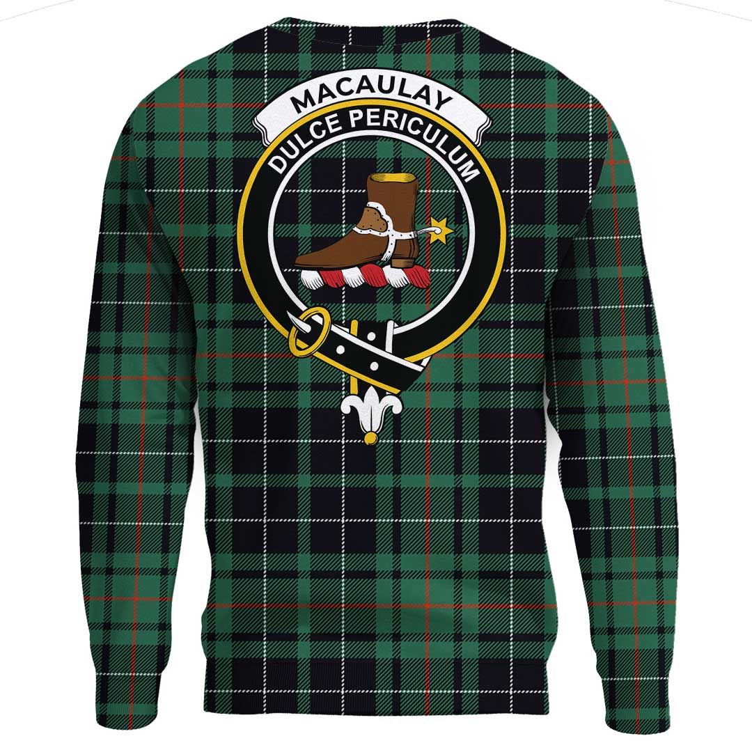 MacAulay Hunting Ancient Tartan Crest Sweatshirt