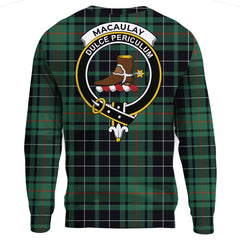 MacAulay Hunting Ancient Tartan Crest Sweatshirt