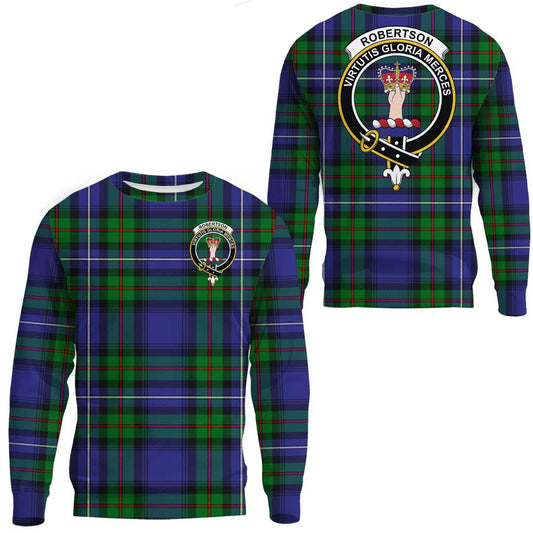 Robertson Hunting Modern Tartan Crest Sweatshirt