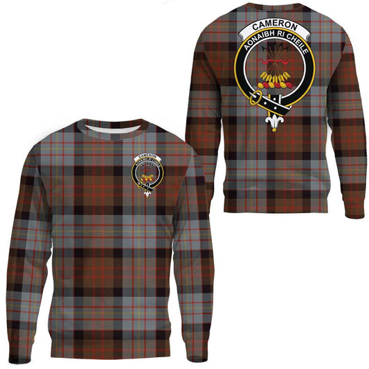 Cameron of Erracht Weathered Tartan Crest Sweatshirt