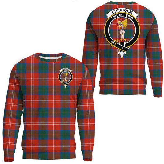 Chisholm Ancient Tartan Crest Sweatshirt