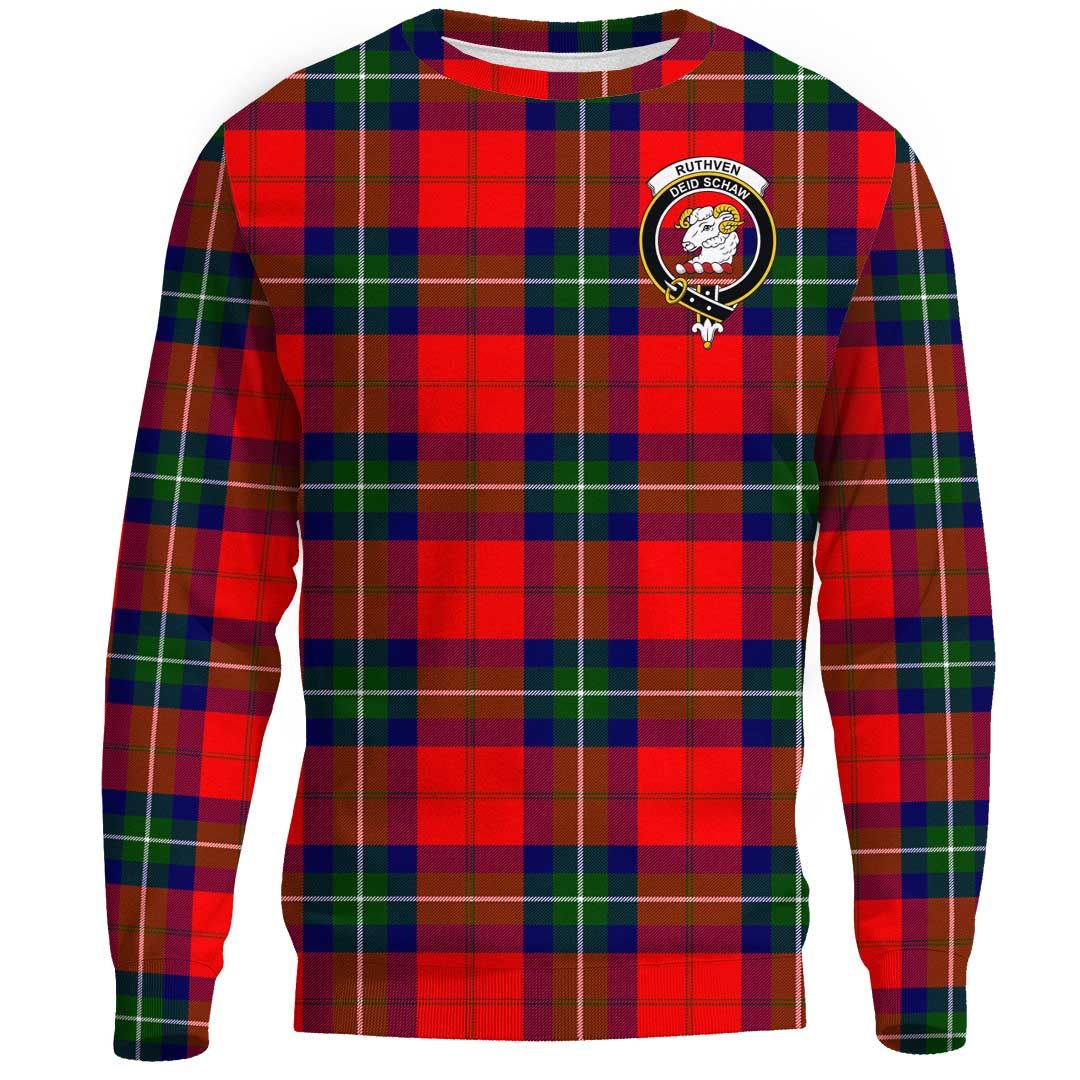 Ruthven Modern Tartan Crest Sweatshirt