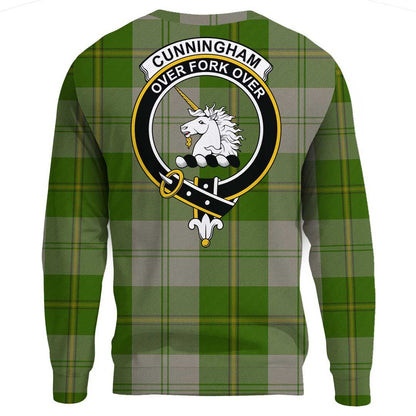 Cunningham Dress Green Dancers Tartan Crest Sweatshirt