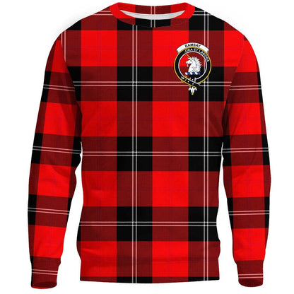 Ramsay Modern Tartan Crest Sweatshirt