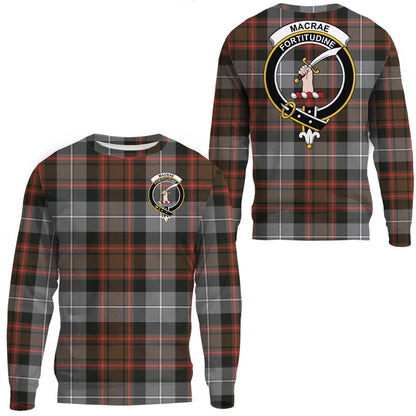 MacRae Hunting Weathered Tartan Crest Sweatshirt