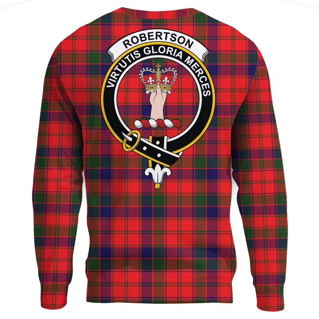 Robertson Modern Tartan Crest Sweatshirt