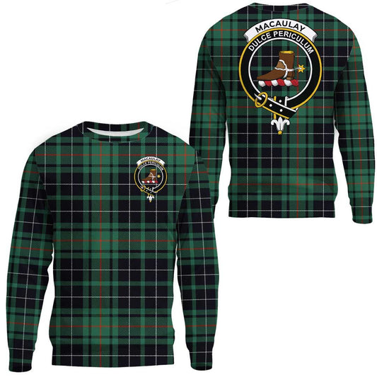 MacAulay Hunting Ancient Tartan Crest Sweatshirt