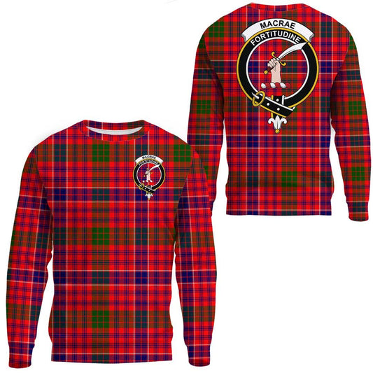 MacRae Modern Tartan Crest Sweatshirt