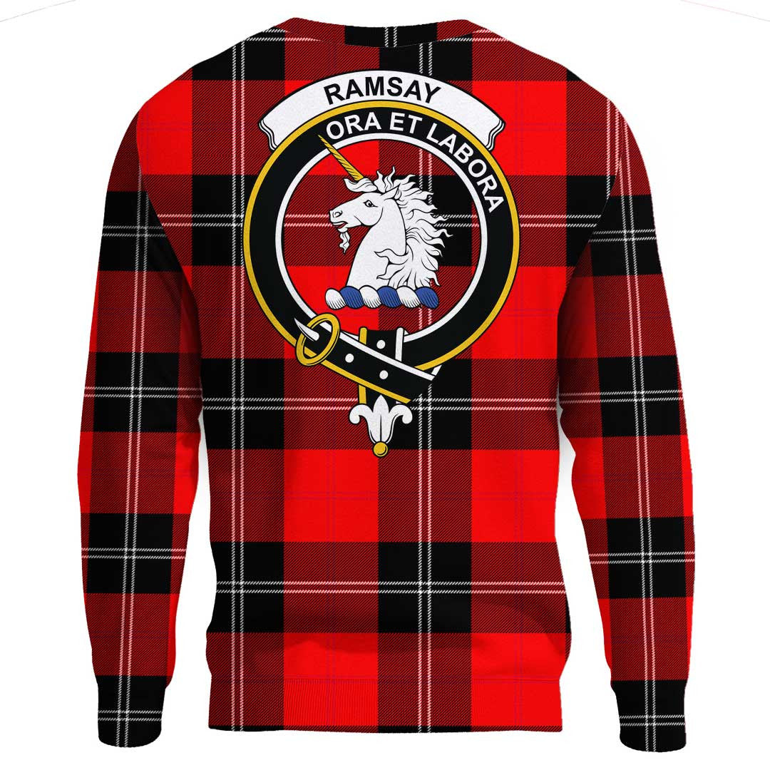 Ramsay Modern Tartan Crest Sweatshirt