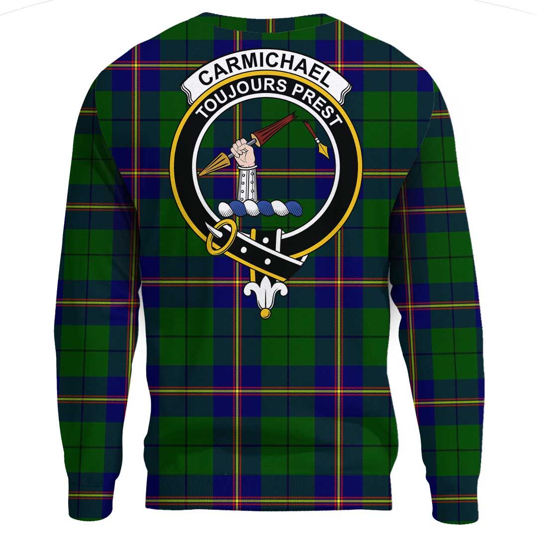 Carmichael Modern Tartan Crest Sweatshirt