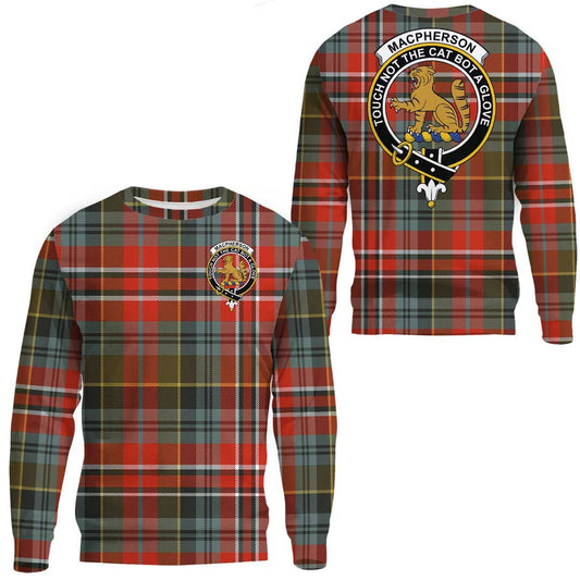 MacPherson Weathered Tartan Crest Sweatshirt