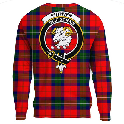 Ruthven Modern Tartan Crest Sweatshirt