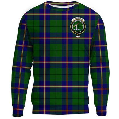 Carmichael Modern Tartan Crest Sweatshirt