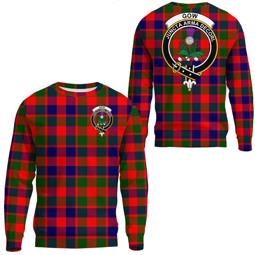 Gow Modern Tartan Crest Sweatshirt