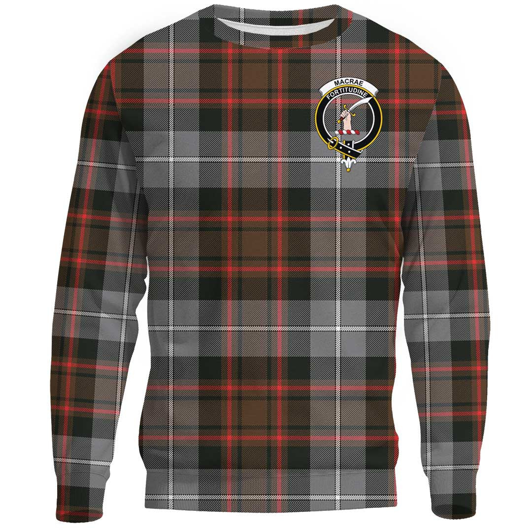 MacRae Hunting Weathered Tartan Crest Sweatshirt