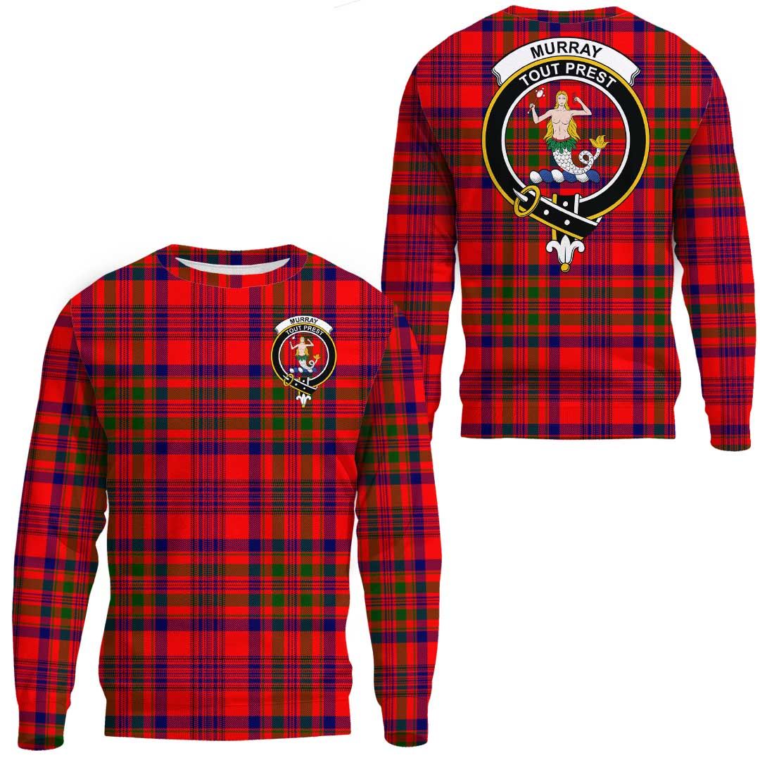 Murray of Tulloch Modern Tartan Crest Sweatshirt