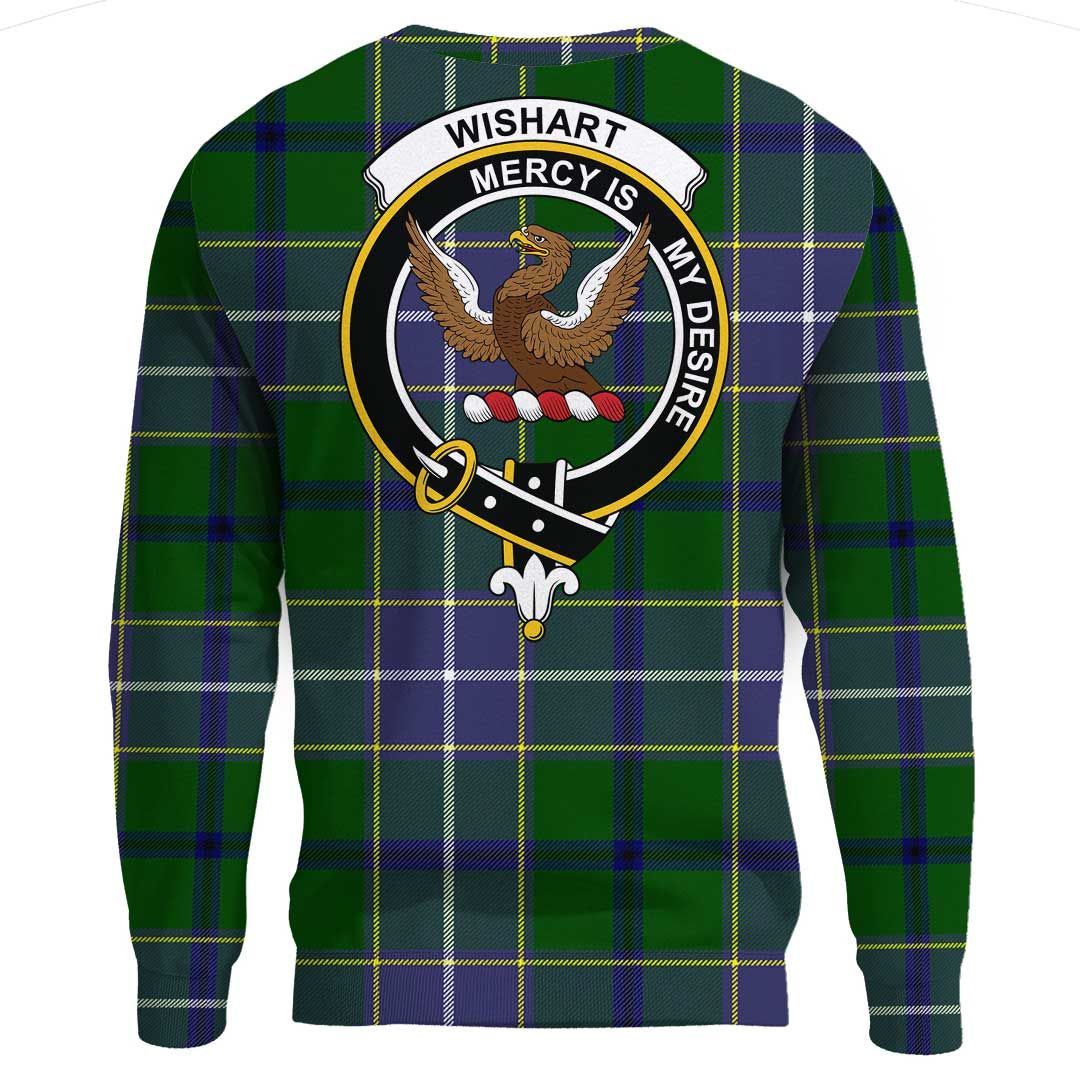 Wishart Hunting Modern Tartan Crest Sweatshirt
