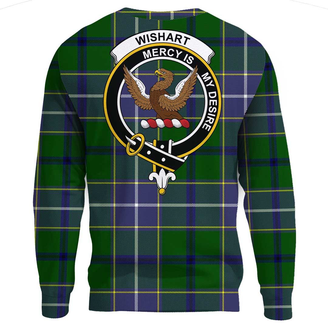 Wishart Hunting Modern Tartan Crest Sweatshirt