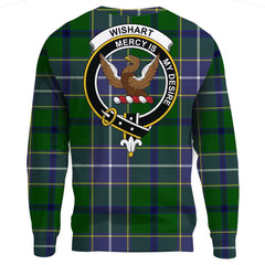 Wishart Hunting Modern Tartan Crest Sweatshirt