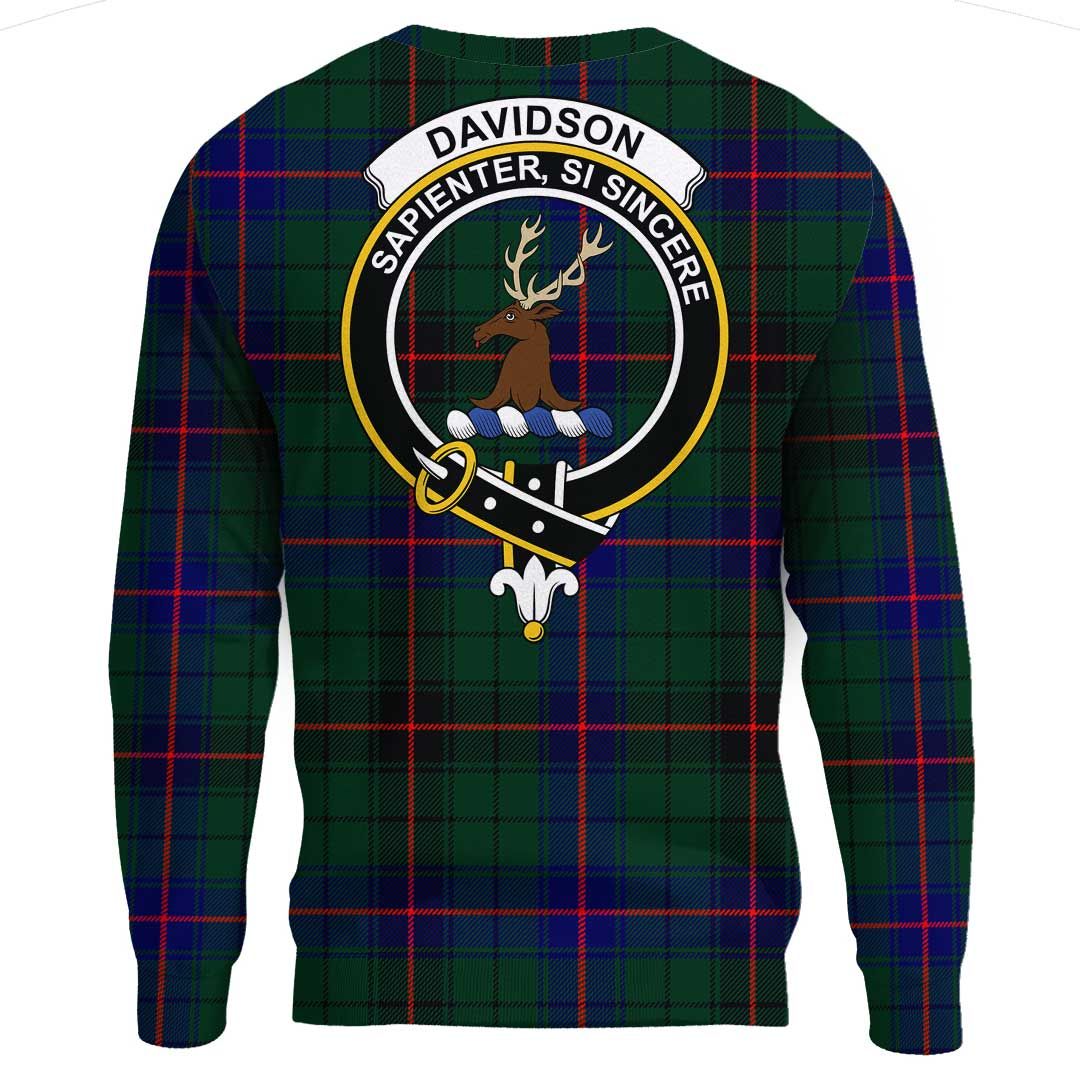 Davidson Modern Tartan Crest Sweatshirt