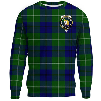 Oliphant Modern Tartan Crest Sweatshirt