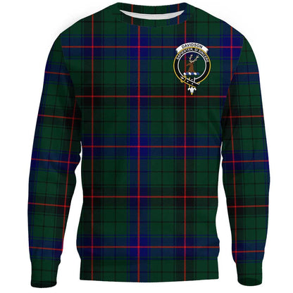 Davidson Modern Tartan Crest Sweatshirt