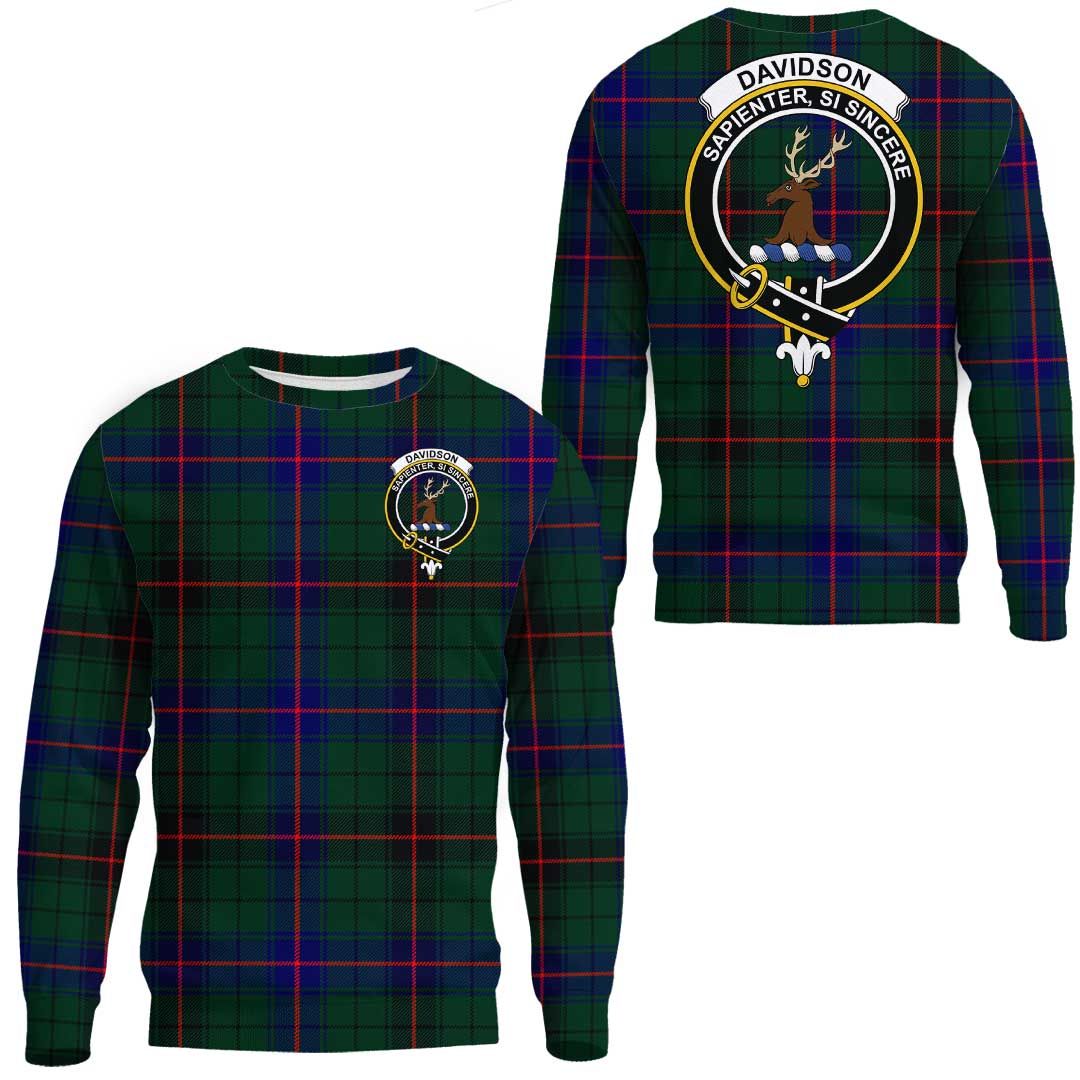 Davidson Modern Tartan Crest Sweatshirt