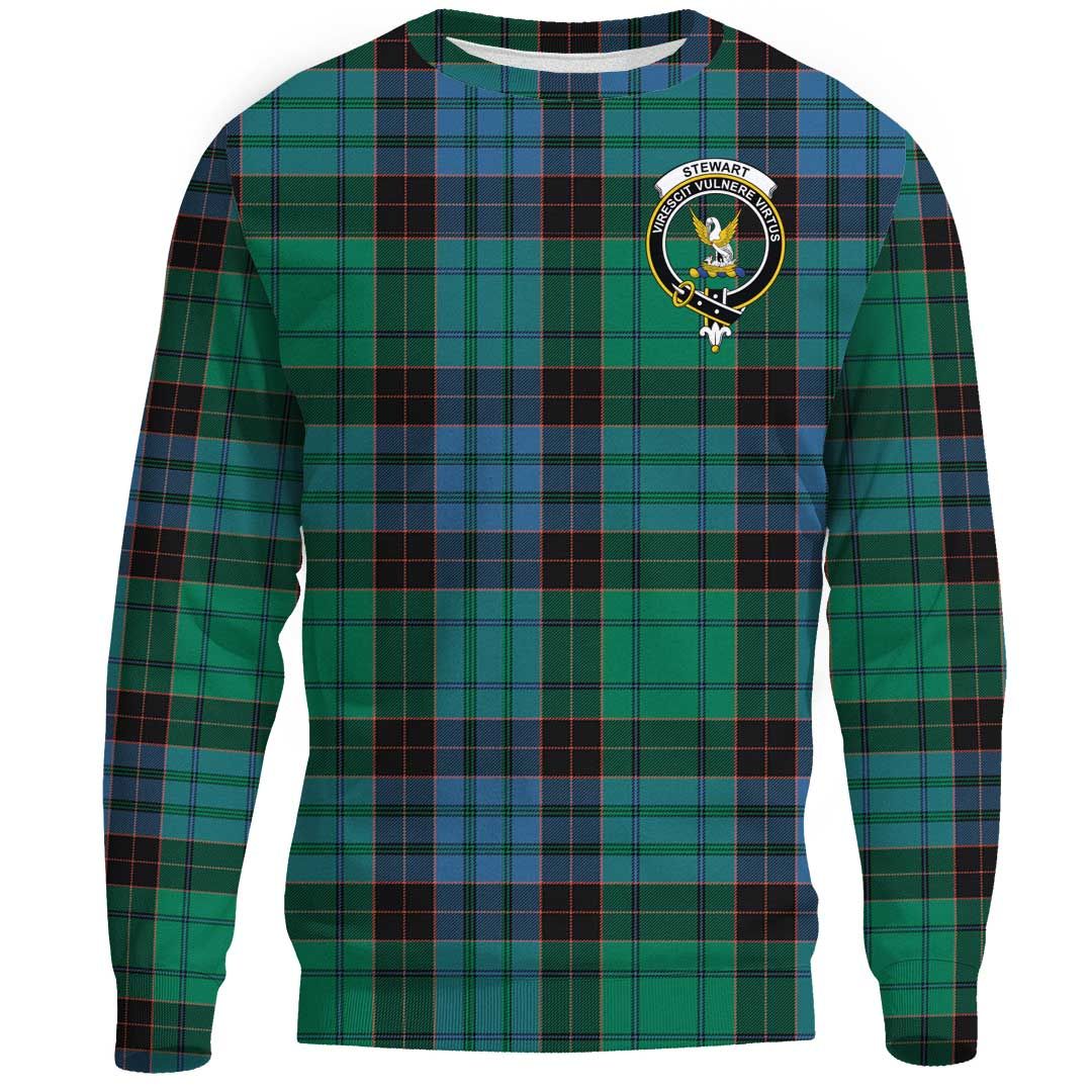 Stewart Old Ancient Tartan Crest Sweatshirt