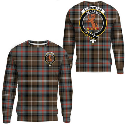 Sutherland Weathered Tartan Crest Sweatshirt