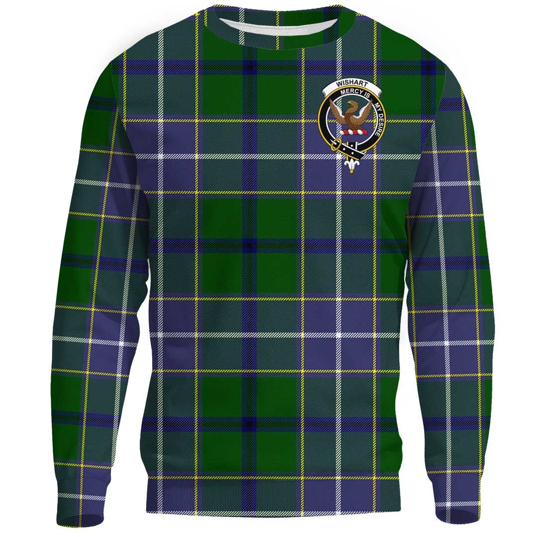 Wishart Hunting Modern Tartan Crest Sweatshirt