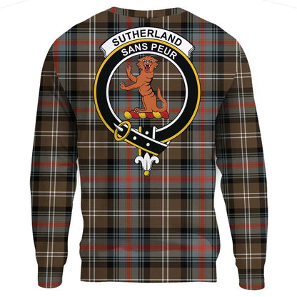 Sutherland Weathered Tartan Crest Sweatshirt