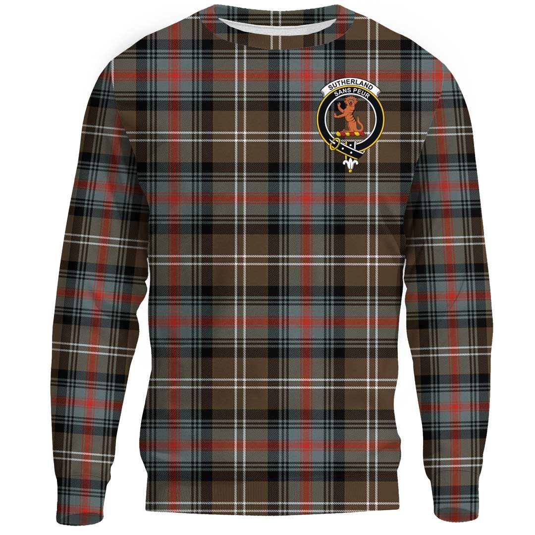 Sutherland Weathered Tartan Crest Sweatshirt