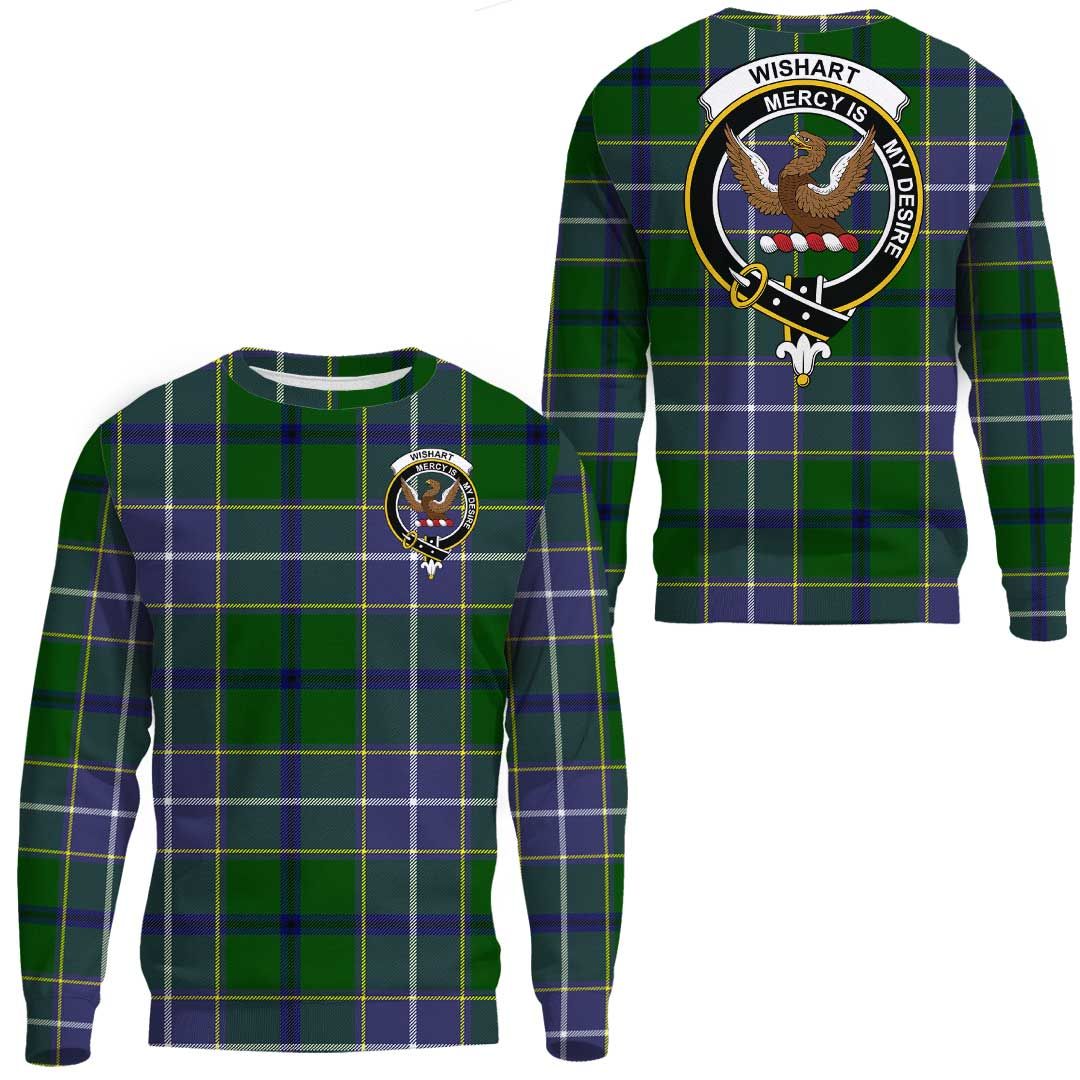Wishart Hunting Modern Tartan Crest Sweatshirt