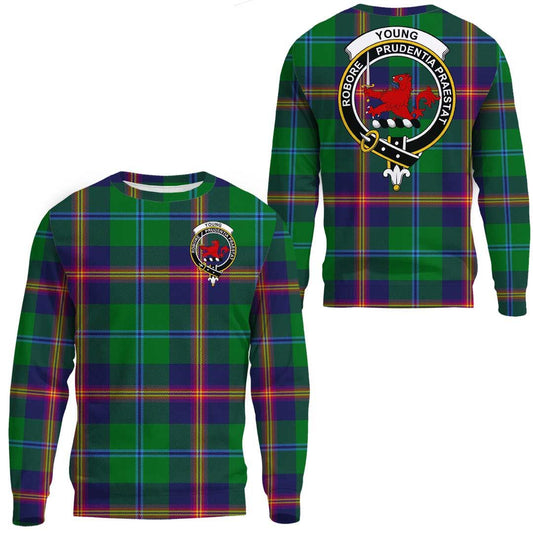 Young Modern Tartan Crest Sweatshirt