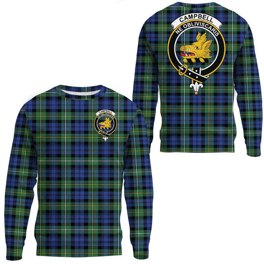 Campbell Argyll Ancient Tartan Crest Sweatshirt