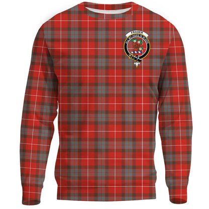 Fraser Weathered Tartan Crest Sweatshirt