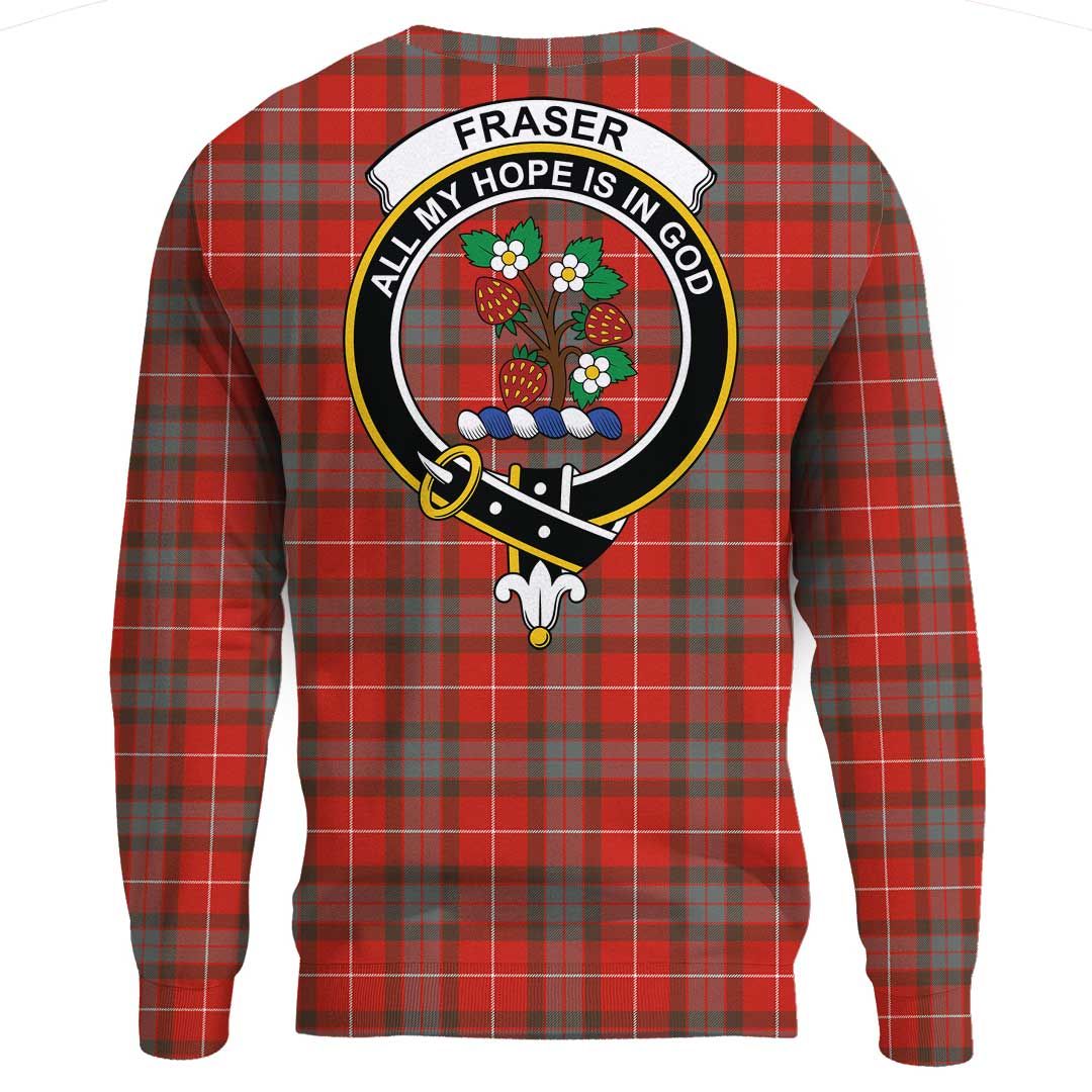 Fraser Weathered Tartan Crest Sweatshirt