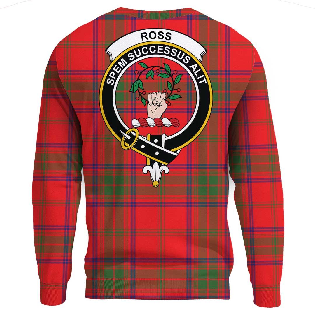 Ross Modern Tartan Crest Sweatshirt