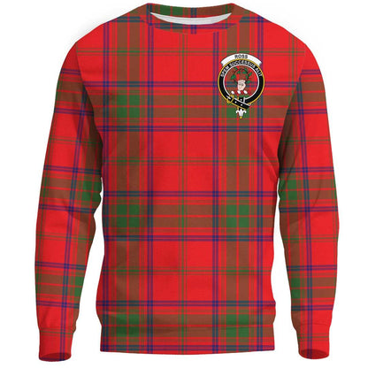 Ross Modern Tartan Crest Sweatshirt