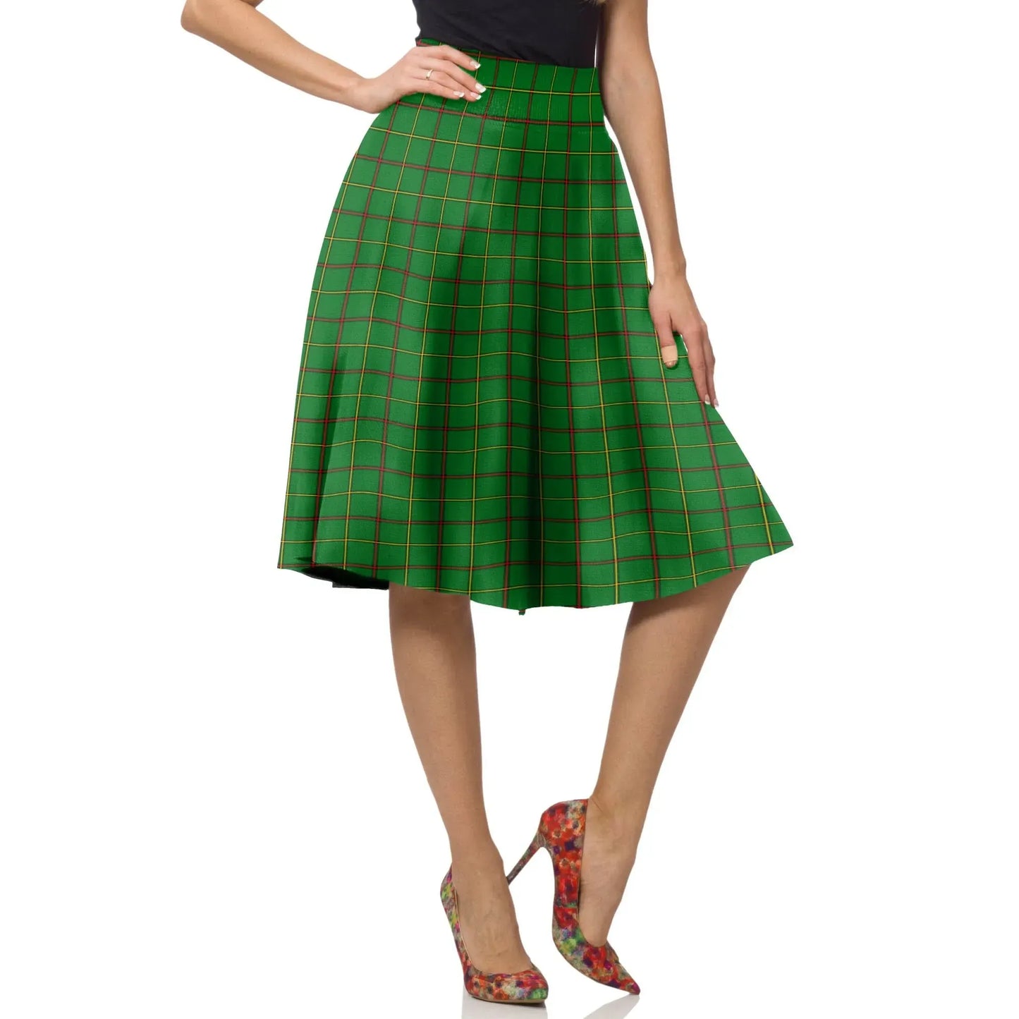 Ruthven Modern Tartan Plaid Ladies Skirt