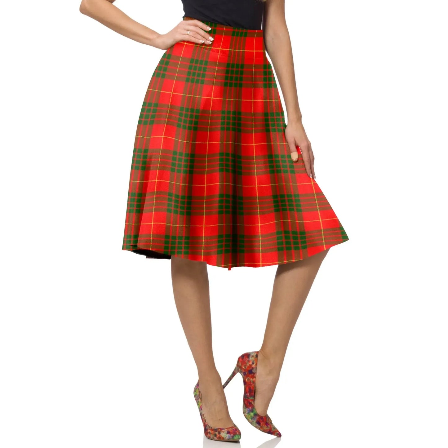 Cameron Modern Tartan Plaid Ladies Skirt